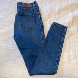 Madewell 10” high rise skinny jeans 27